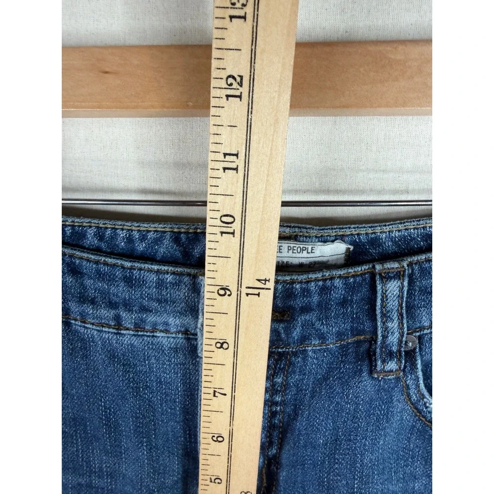 Free People Jeans Womens Size 27 Blue Denim Straight Leg Cotton 61855-16515125
